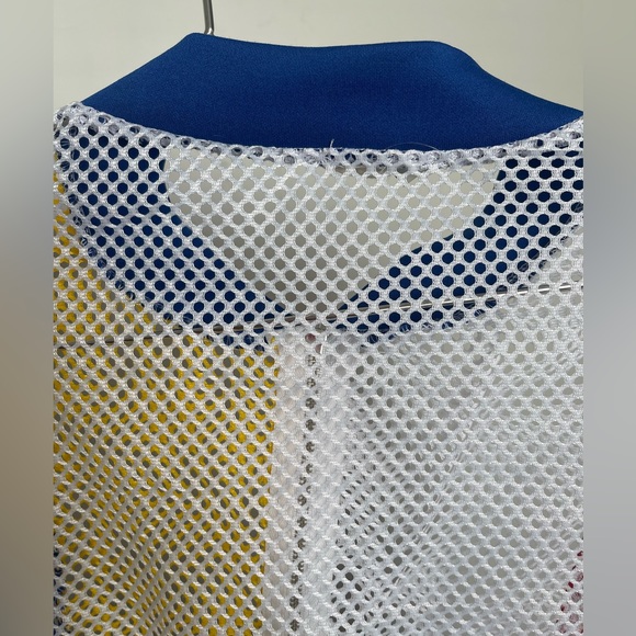 MESH COLORFUL CROP JACKET - Picture 4 of 5